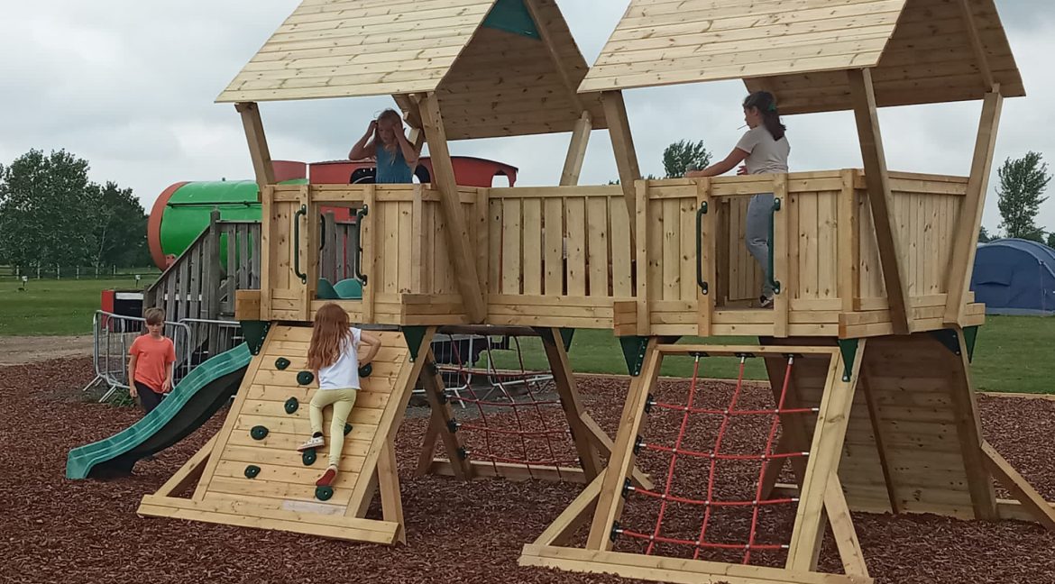 camp site childrens climbing frame